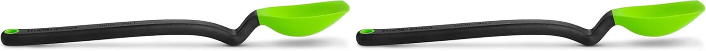 Dreamfarm Mini Supoon Non-Stick Sit-Up Silicone Scraping Cooking Spoon, Jar Scraper Measures 5ml Tsp - 8" Yellow