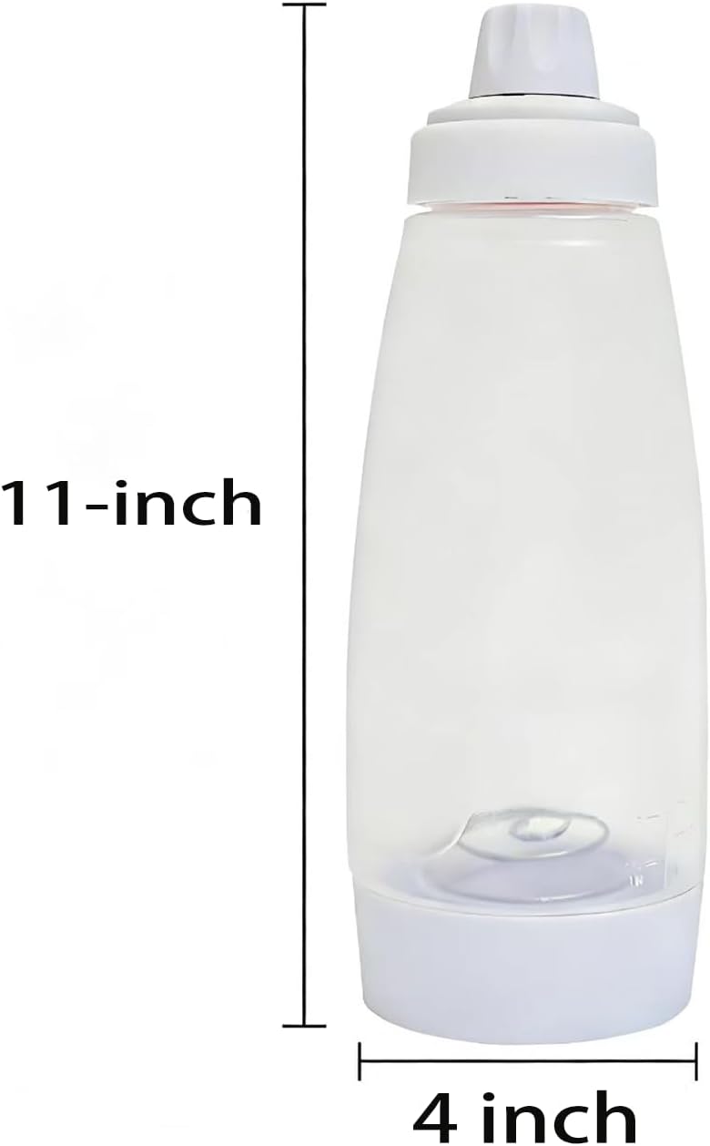 2-piece pancake batter dispenser with mixing ball, suitable for pancakes, crepes, waffles, pancakes, kataev cakes, cupcakes, etc