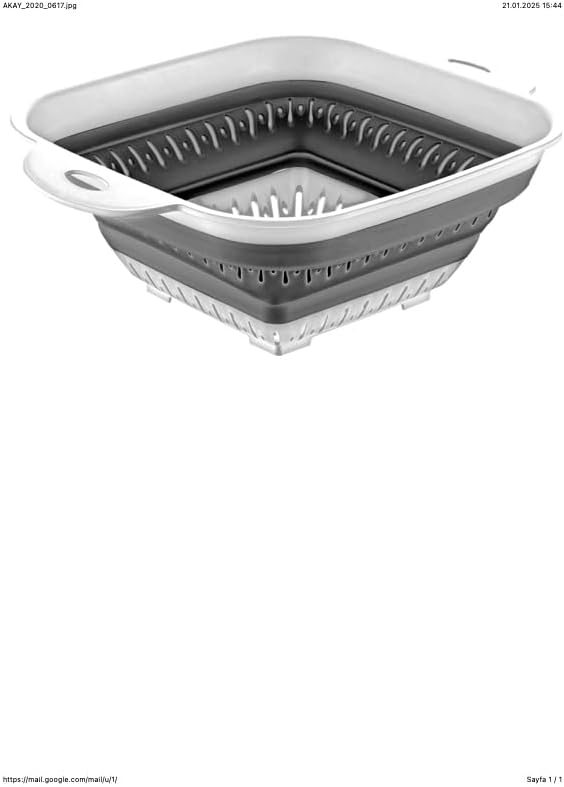 Collapsible Colanders (Strainers) for Fruit Vegetable Food Sizes (square)