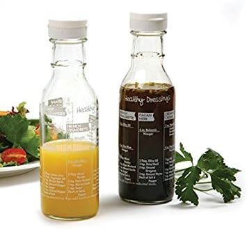 Norpro 809A Salad Dressing Maker, Clear, Set of 2