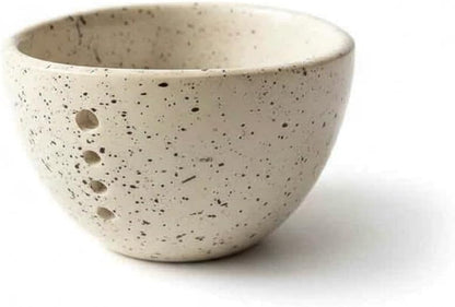 Herb Stripper Bowl, Herb Stripping Bowl with Multiple Hole Sizes to Separate Leaves from Stems (Blue)