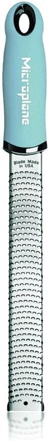 Premium Classic Series Zester - Pomegranate Red | Lemon Zester tool, Hard Cheese & Vegetable Grater | For Citrus, Parmesan Cheese, Garlic, Ginger, Nutmeg | Fine Stainless Steel Blade, Made in USA
