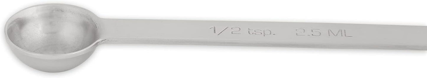RSVP International Endurance Kitchen Collection Open Stock Measuring Spoon, Stainless Steel, Dishwasher Safe, 0.5-Teaspoon