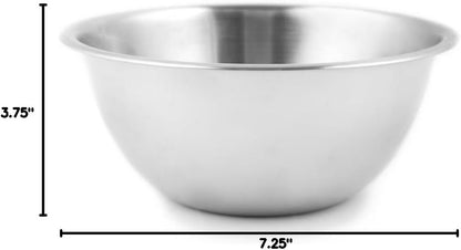 Fox Run Stainless Steel Mixing Bowl, 10.75 Quart Capacity Large Metal Bowl