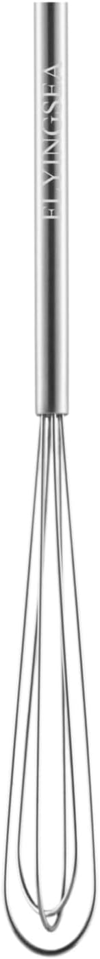 FLYINGSEA Whisks,Small Whisk,Mini Whisk,Stainless Steel Whisks,Cooking and Kitchen Gadget.(1 Pcs)