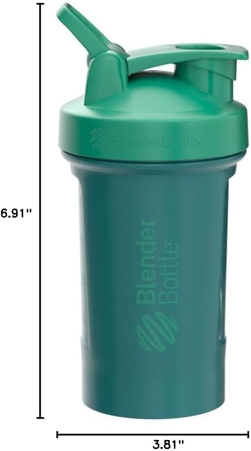 BlenderBottle Classic V2 Shaker Bottle Perfect for Protein Shakes and Pre Workout, 28-Ounce, Clear/Black