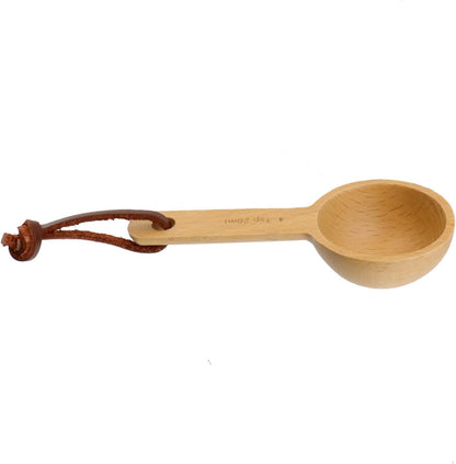 30ml Wood Measuring Spoon and Scoop Wooden Tablespoon 30ml Measuring Scoop 2 TBSP Retro Coffee Spoons for Dry Ingredients Ground Tea Spice (Wood Color, 2TBSP)