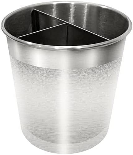 Cooler Kitchen Jumbo Extra Large Sturdy Rotating Black Utensil Holder Caddy with No-Tip Weighted Base, and Gripped Insert - Rust Proof and Dishwasher Safe Kitchen Utensils Holder