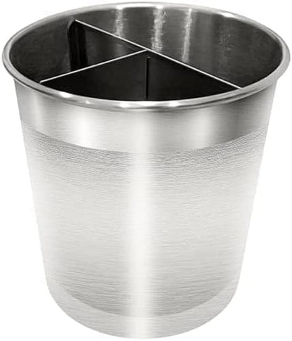 Cooler Kitchen Jumbo Extra Large Sturdy Rotating Black Utensil Holder Caddy with No-Tip Weighted Base, and Gripped Insert - Rust Proof and Dishwasher Safe Kitchen Utensils Holder