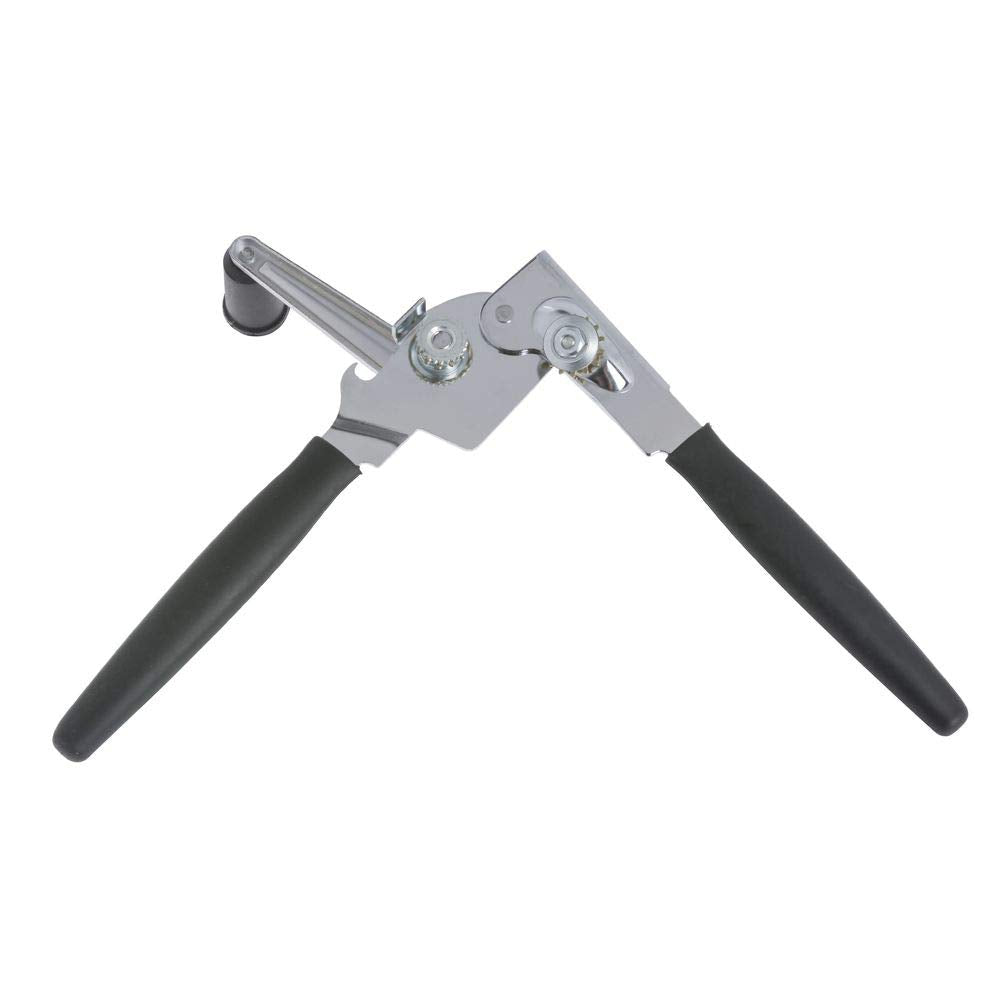 HUBERT Manual Can Opener Stainless Steel Easy Crank-Style - 8 1/4"L x 2 1/4"W x 4 3/10"H