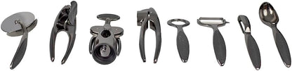 HomeBasics Wine Opener – Premium Zinc Plated Steel Wing Corkscrew – Black Onyx
