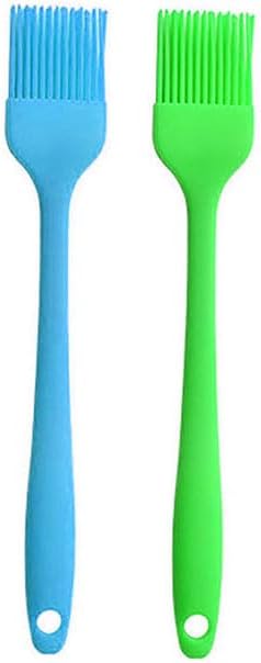 Silicone brush, Oil Brush for BBQ Kitchen Cooking Baking and Grilling (2 PCS,pink) - Colors A