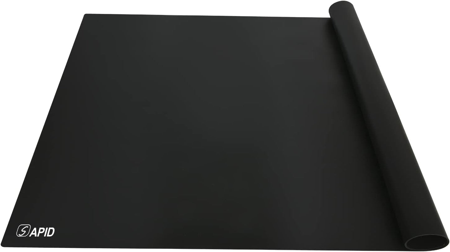 Extra Large Silicone Mat 36" x 24" Place Mats, Heat Resistant Mat for Kitchen Countertop Protector, Thick Placemats Washable Silicone Mats for Kitchen Counter Mat Dining Table Mat, Grey, Sapid