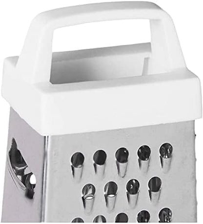 HIC Kitchen Professional Grater Zester, Stainless Steel, Non-Slip Base and Handle, 4 Multi-Grating Surfaces