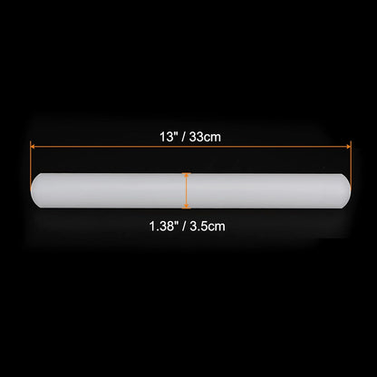 HARFINGTON 13 Inch x 0.98 Inch PP Plastic Non-Stick Fondant Rolling Pin - Dough Roller for Cookie, Pastry, Pizza, Clay - Kitchen Decorating Tools