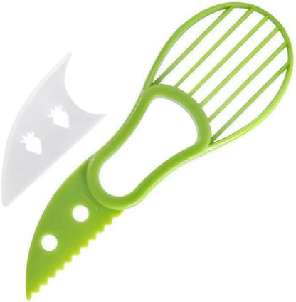 Avocado Cutter Tool - 3-in-1 Avocado Slicer and Pitter, 3.97" long x 2.28" Perfect for Mashing and Making Guacamole (Green)
