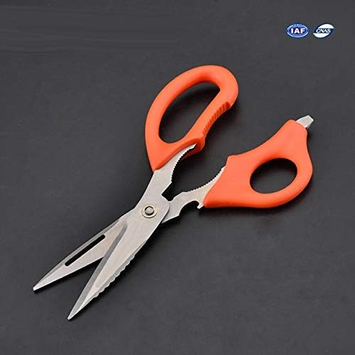 Edward Tools CleanCut All Purpose Shears 9” - Stainless Steel Kitchen Scissors for Poultry, Meat, Herbs, Utility - Dishwasher Safe - Heavy Duty Sharp Blade Cuts Wire, cable, rope (1)