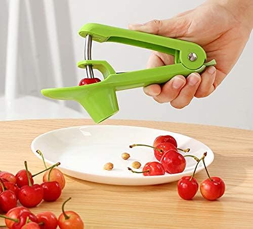 Cherry Pitter Tool, Cherry Pit Remover Tool, Cherry Picker, Fruit Core Remover Design for Make Delicious Cherries Dishes and Cocktail Cherries (Black)