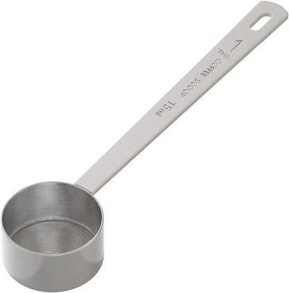 LEIFENY 2PCS 2 Tablespoon Coffee Scoop, Long Handle Measuring Spoon, Two tbsp (30ml, 1/8cup) Stainless Steel Scooper
