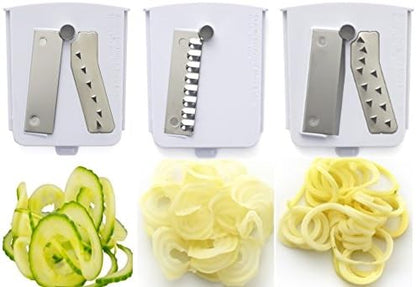 Pack of 3 Premium Blades for Brieftons 5-Blade Spiralizer (BR-5B-02), Brieftons 7-Blade Spiralizer, and Brieftons 10-Blade Spiralizer