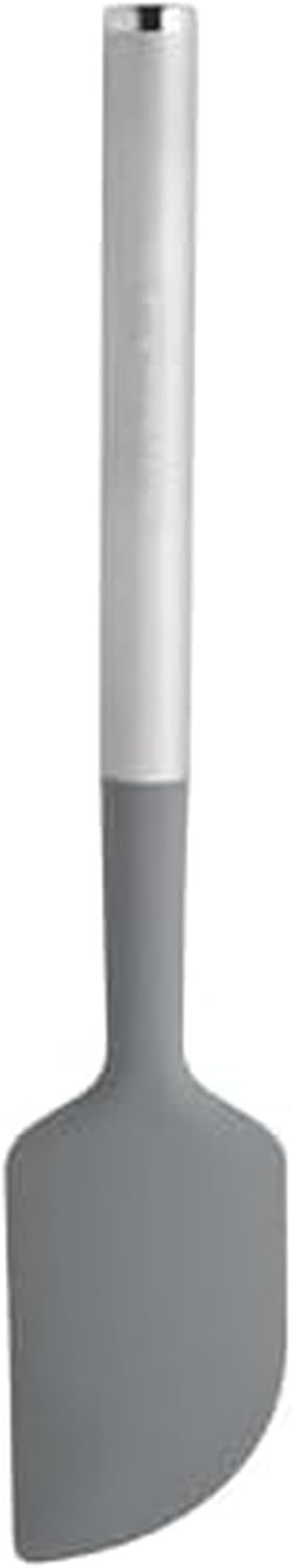 KitchenAid Spoon Spatula with Curved Edges and Stainless Steel Handle, Nonstick Safe, Durable, Dishwasher Safe