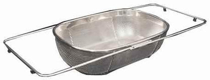 Whitehaus Over The Sink Extendable Colander Strainer Stainless Steel WHNEXC01