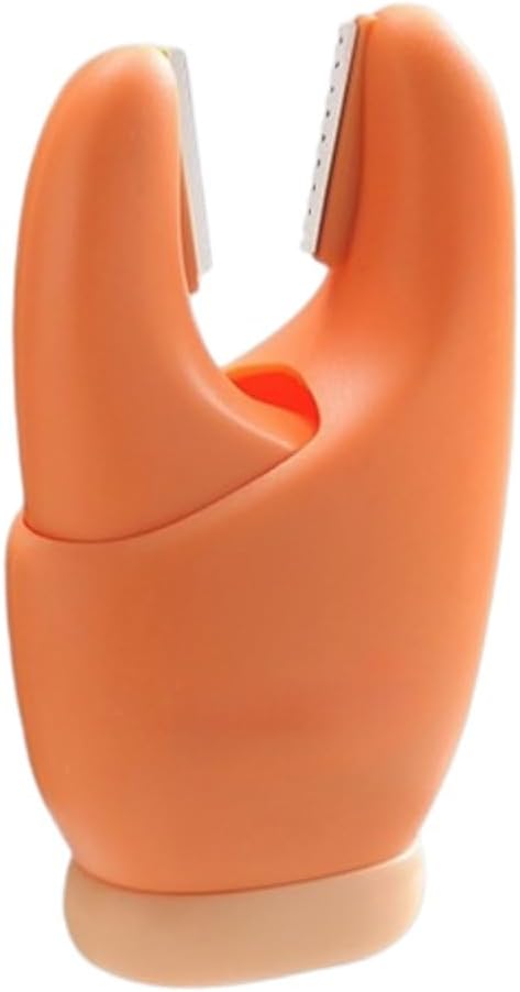 2-in-1 Crab Claw Style Garlic Ginger Scraper and Peeler, Tube with Handle Peeler Easy Garlic Peeling, Kitchen Tool, 3.54"x1.77"x1.18" (White 1pcs)
