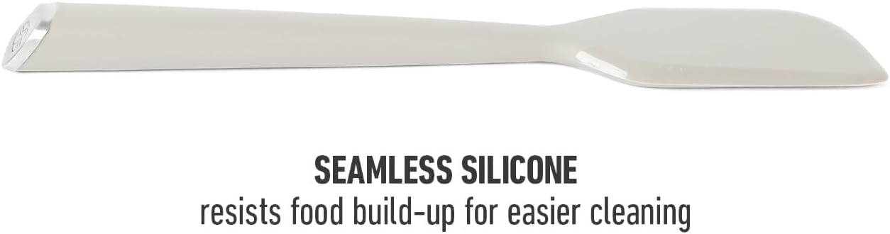 Calphalon Prime Scraper Set, 2-Piece Silicone Kitchen Scraper Set, Flexible Baking & Cooking Scrapers, Heat-Resistant Nonstick-Safe Tools with Ergonomic Handles, Navy