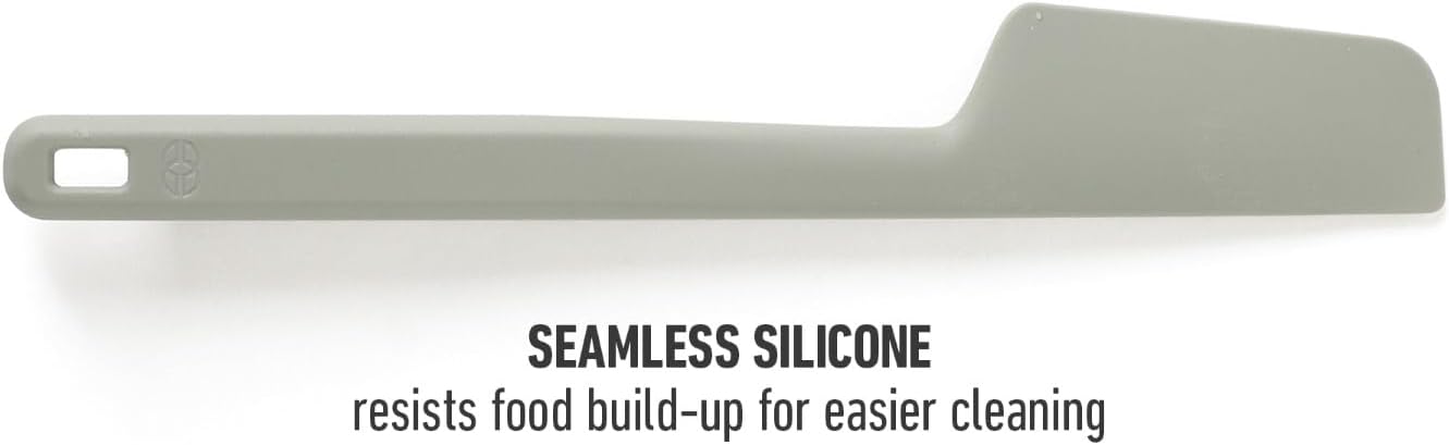 Calphalon Prime Scraper Set, 2-Piece Silicone Kitchen Scraper Set, Flexible Baking & Cooking Scrapers, Heat-Resistant Nonstick-Safe Tools with Ergonomic Handles, Navy