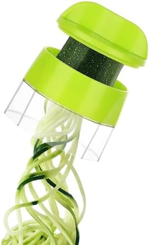 4 in 1 Veggie Spiralizer ? Zucchini Spiralizer Noodle Maker | Machine for Noodles,shredded radish, Vegetable Pasta, Low-Carb Meals, Easy to Use & Clean (Manual Spiralizer)
