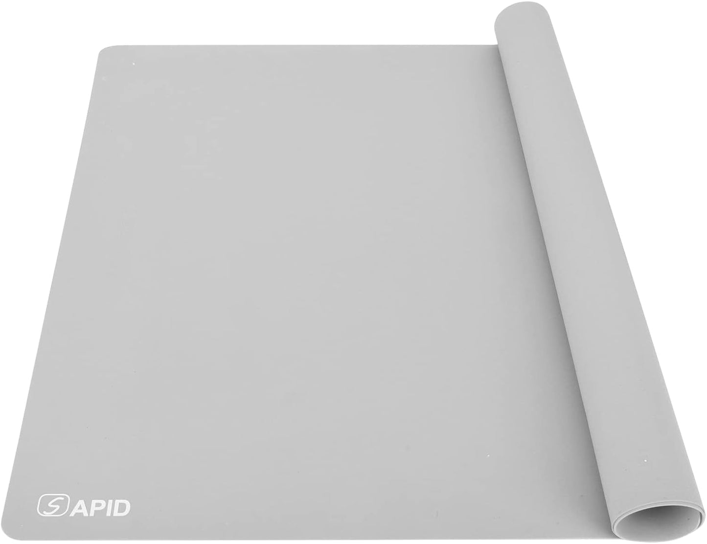 Extra Large Silicone Mat 36" x 24" Place Mats, Heat Resistant Mat for Kitchen Countertop Protector, Thick Placemats Washable Silicone Mats for Kitchen Counter Mat Dining Table Mat, Grey, Sapid