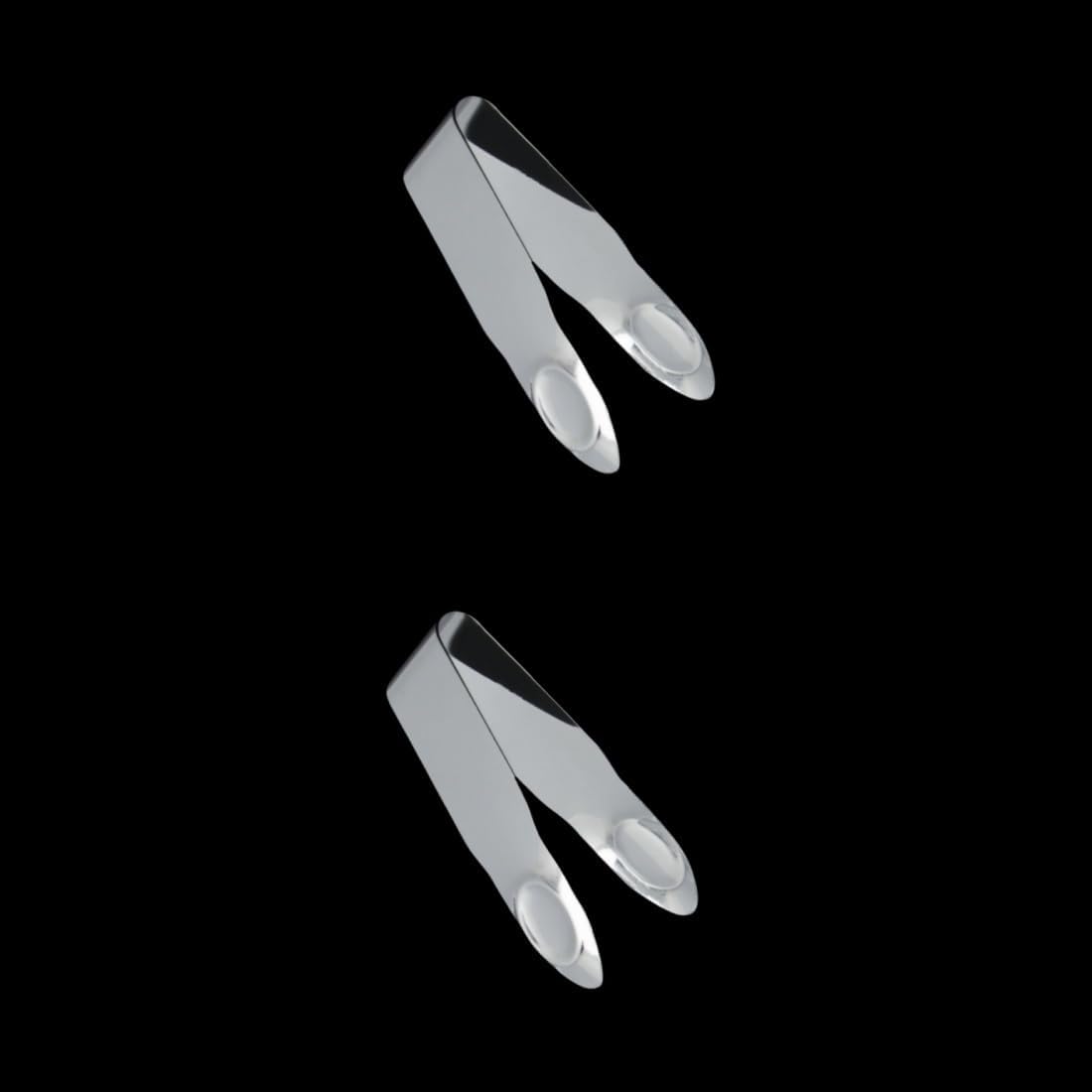 Stainless Steel Strawberry Huller Fruit Stem Remover Home Kitchen Tools for Cherry Tomato, 2.8 * 1,Silver, 2Pcs