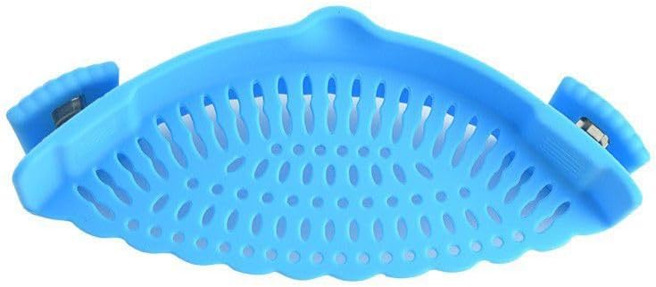 Silicone Pasta Strainer Insert - Clip On for Pots & Pans - Easy Pasta Draining