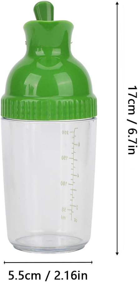 VINGVO 200ml Salad Dressing Container, Condiment Bottles, Salad Dressing Bottles Salad Dressing Shaker Prevent Leakage Salad Dressing Jar with Lid