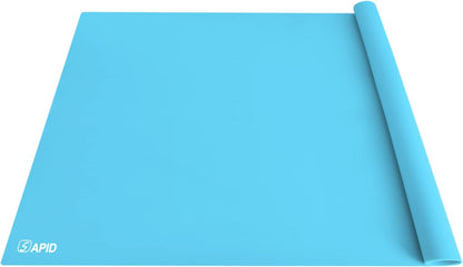 Extra Large Silicone Mat 36" x 24" Place Mats, Heat Resistant Mat for Kitchen Countertop Protector, Thick Placemats Washable Silicone Mats for Kitchen Counter Mat Dining Table Mat, Grey, Sapid
