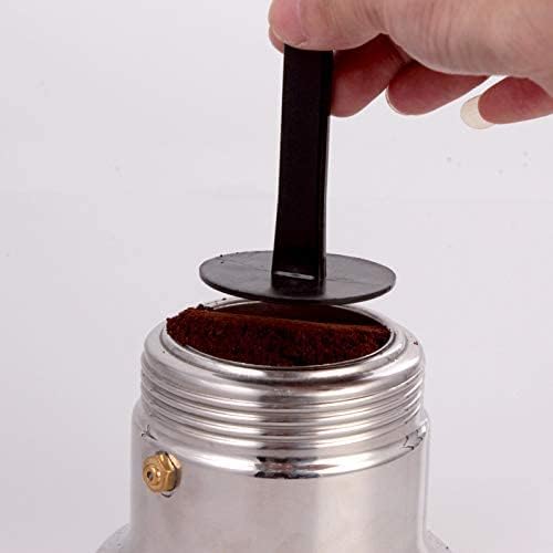 2 In 1 Measurement Coffee Bean Spoon Tamping Coffee Measuring Spoon Espresso Machine Powder Spoon Coffee Kitchen Tool, Black, 001, 15.5x5x5cm