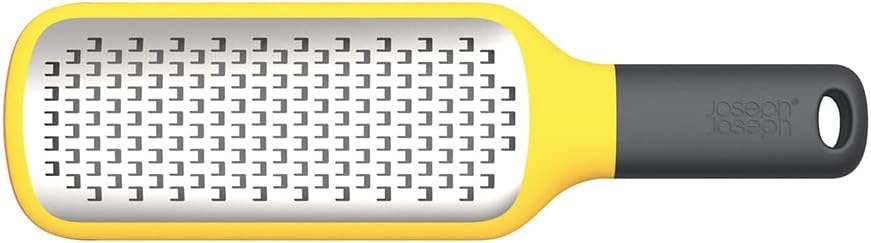 Joseph Joseph Fine Grater & Zester – Easy-Grip Handle with Sharp Stainless Steel Blades & Non-Slip Tip