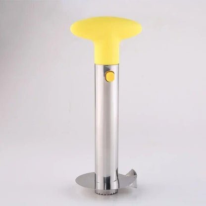 pineapple stainless steel multifunctional peeler & corer yellow