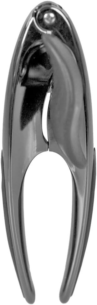 HomeBasics Wine Opener – Premium Zinc Plated Steel Wing Corkscrew – Black Onyx