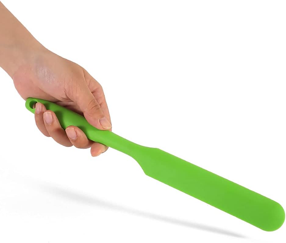 Small Silicone Spatulas Bulk for Kitchen, Baking, Cake Icing, Resin Craft(set of 6), Mini Silicon Scraper Tool, Jar Spatula with Long Handle Heat Resistant, Waxing Sticks Large with Slant for Hard Wax