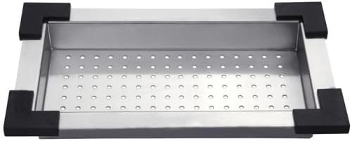 KRAUS Stainless Steel Colander for Workstation Kitchen Sink, CS-6