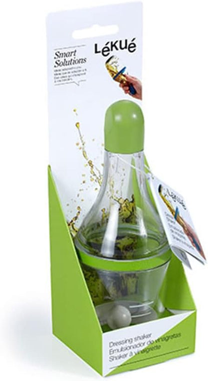 Lekue Salad Dressing Shaker, Red, 7.2 x 7.2 x 19.1 cm (0205700R14U150)