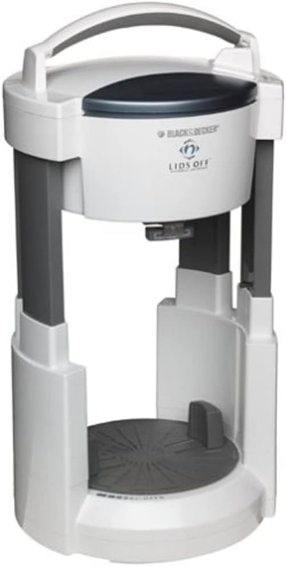 Black+Decker JW200 Lids Off Jar Opener, White