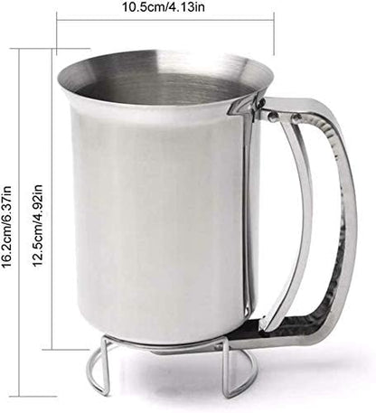 Stainless Steel Mix Dispenser – Pancake Dispenser – Pancake Batter Dispenser Kitchen Batter Dispenser – Cupcake Batter Dispenser – Waffle Batter Dispenser (800ml)