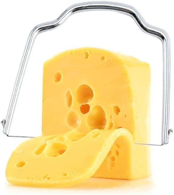 2 Pack Cheese Slicer - Effective Stainless Steel Cheese Slicer for Block Cheese Butter Avocado (2 Pack)