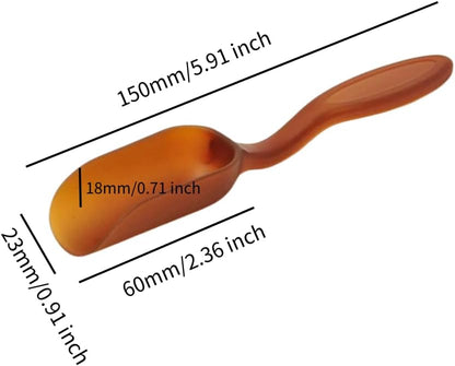 10Pcs NINGDAN Mini Shovel,Plastic Mini Gardening Shovel Spoons Soil Scoops,Cultivation Digging Transplanting Tools for Succulents Potted Flowers,Milk Powder/Coffee Beans Scoops (5 Colors)