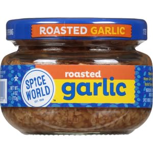Spice World Squeezable Minced Garlic – Value 20oz Garlic Container – Ready-to-Use Seasonings for Cooking, Simply Squeeze the Convenient Package to Easily Add Flavor Without the Prep Work or Mess
