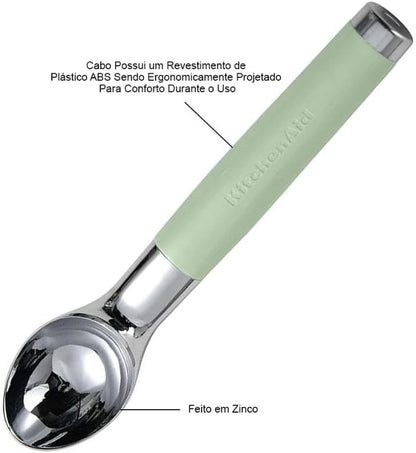 KitchenAid Classic Ice Cream Scoop, 8.6 inches, Black