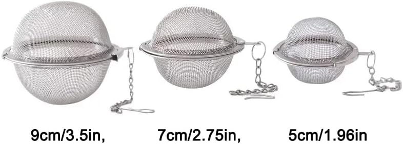 Stainless Steel Mesh Tea Ball, Extra Fine Mesh Tea Infuser for Loose Leaf Tea, Tea Strainers Tea Infuser Strainer Filters for Tea 3piece set