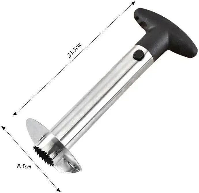 pineapple stainless steel multifunctional peeler & corer yellow